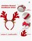Christmas Headbands-8 Pack Assorted Design Headband Toppers Santa Headbands for Women Men Kids Holiday Christmas Party Costumes Accessories Favor Xmas Tree Santa Antler Reindeer Hat Santa Headbands for Women Men Kids Holiday Christmas Party Costumes